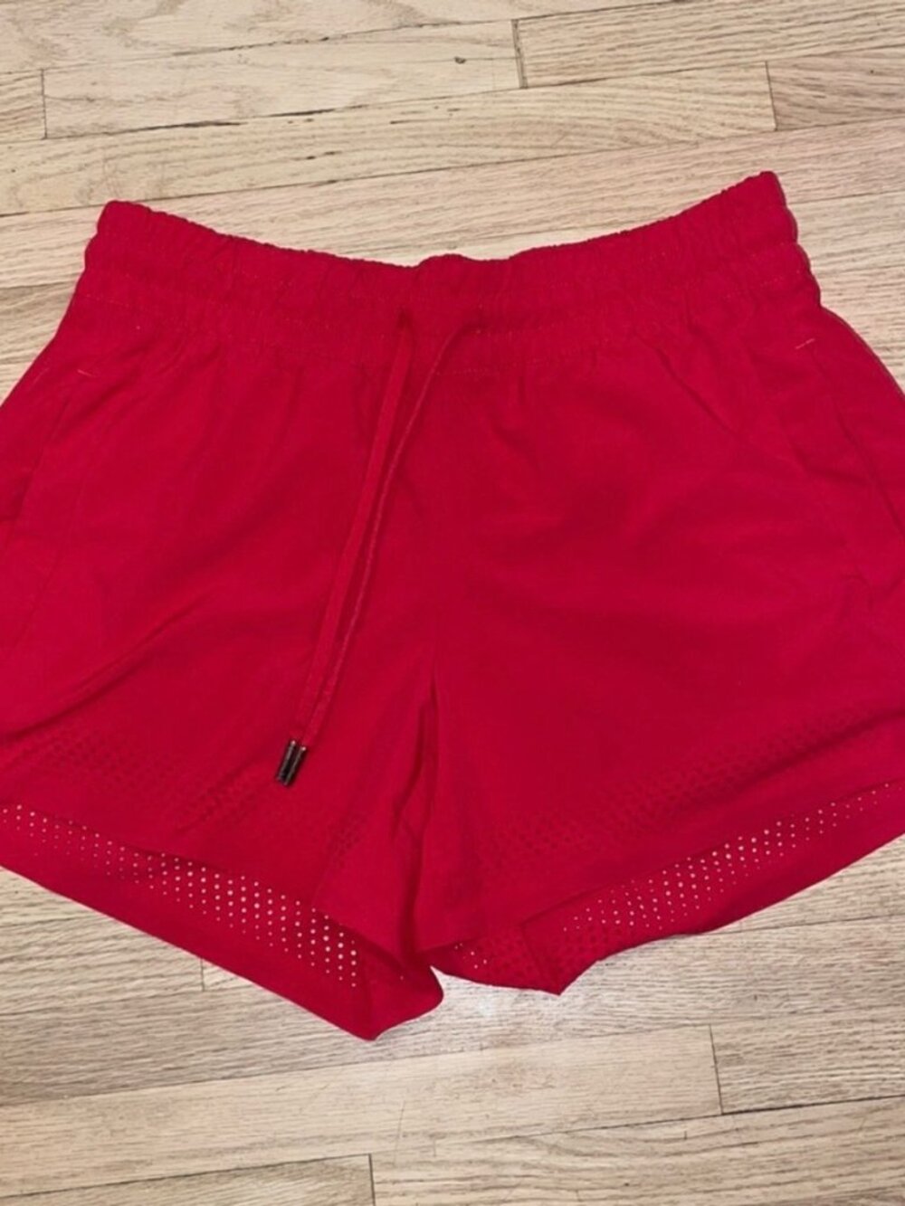 Athleta Womens Red Athletic Running Workout Shorts